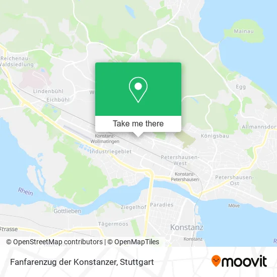 Карта Fanfarenzug der Konstanzer