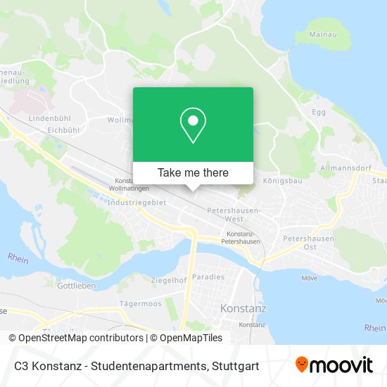 C3 Konstanz - Studentenapartments map