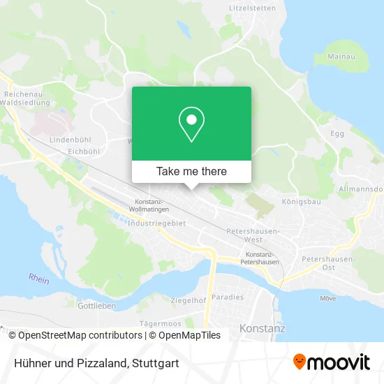 Карта Hühner und Pizzaland