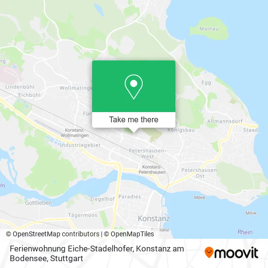 Карта Ferienwohnung Eiche-Stadelhofer, Konstanz am Bodensee