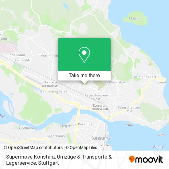 Карта Supermove Konstanz Umzüge & Transporte & Lagerservice