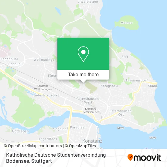Карта Katholische Deutsche Studentenverbindung Bodensee