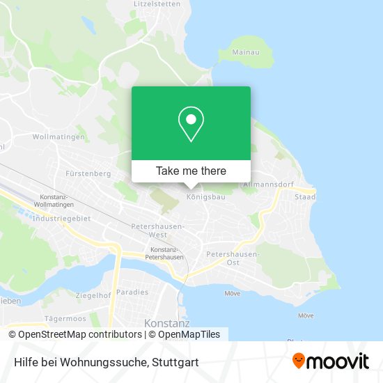 Hilfe bei Wohnungssuche map