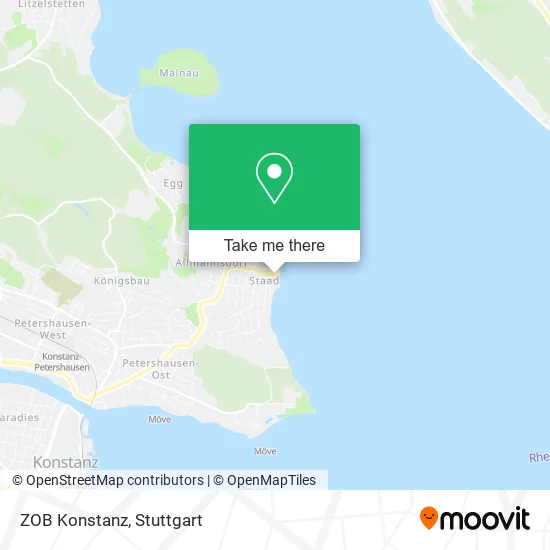 Карта ZOB Konstanz