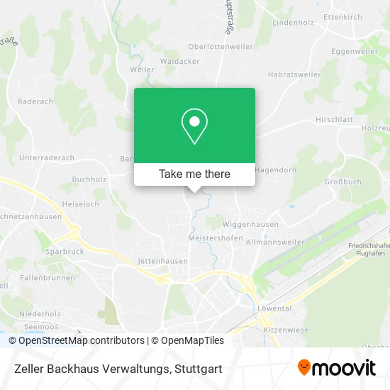 Карта Zeller Backhaus Verwaltungs