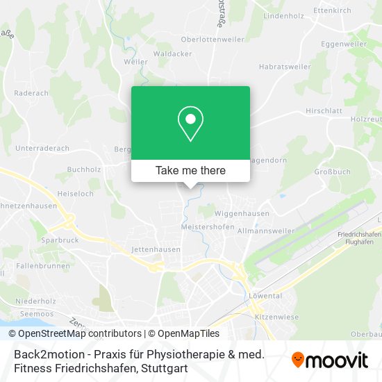 Back2motion - Praxis für Physiotherapie & med. Fitness Friedrichshafen map