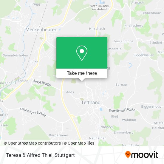 Teresa & Alfred Thiel map