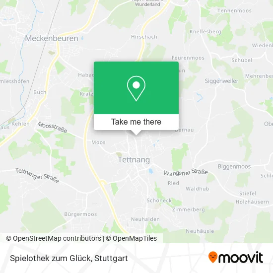 Карта Spielothek zum Glück
