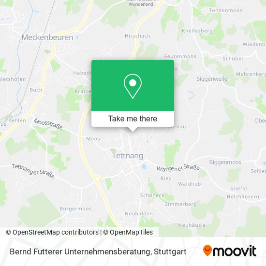 Bernd Futterer Unternehmensberatung map