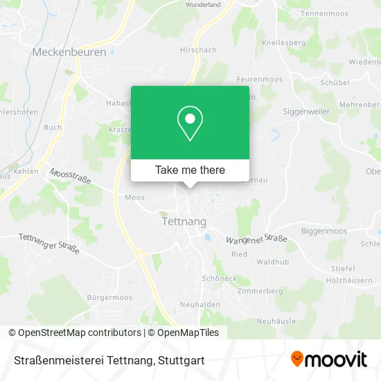 Карта Straßenmeisterei Tettnang