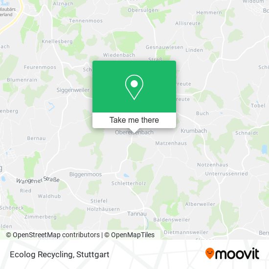 Ecolog Recycling map