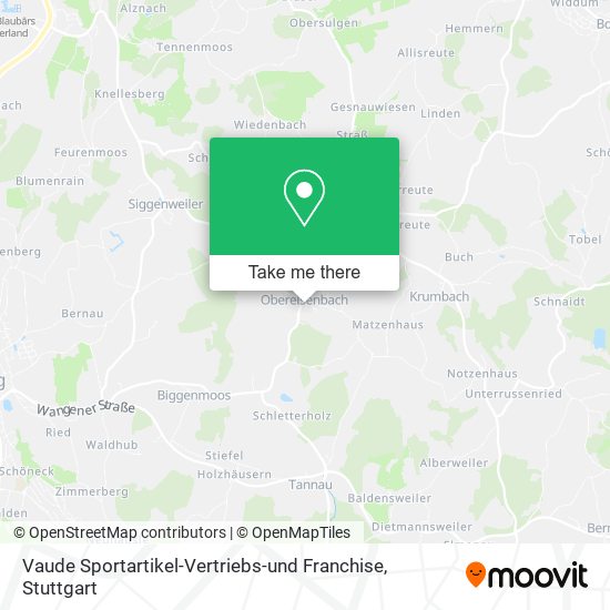 Vaude Sportartikel-Vertriebs-und Franchise map