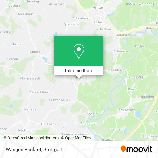 Карта Wangen Punktet