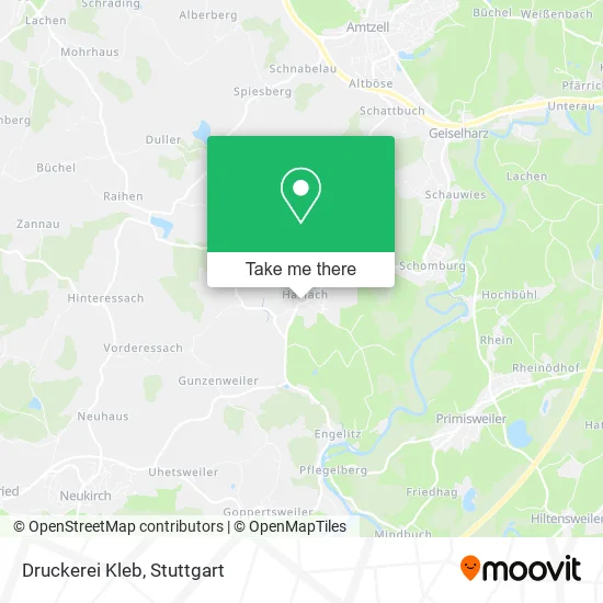 Карта Druckerei Kleb