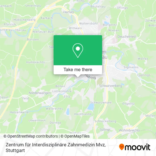 Карта Zentrum für Interdisziplinäre Zahnmedizin Mvz
