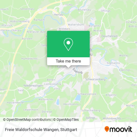 Freie Waldorfschule Wangen map