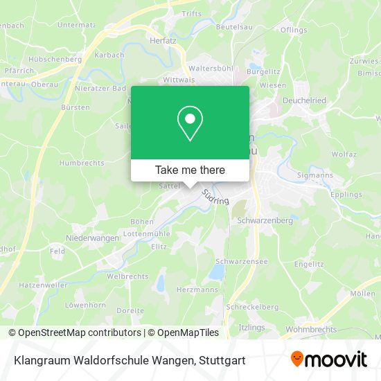 Klangraum Waldorfschule Wangen map