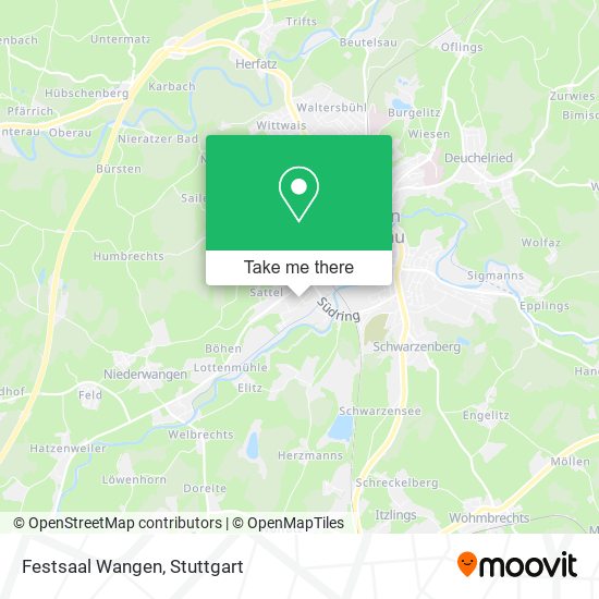 Festsaal Wangen map