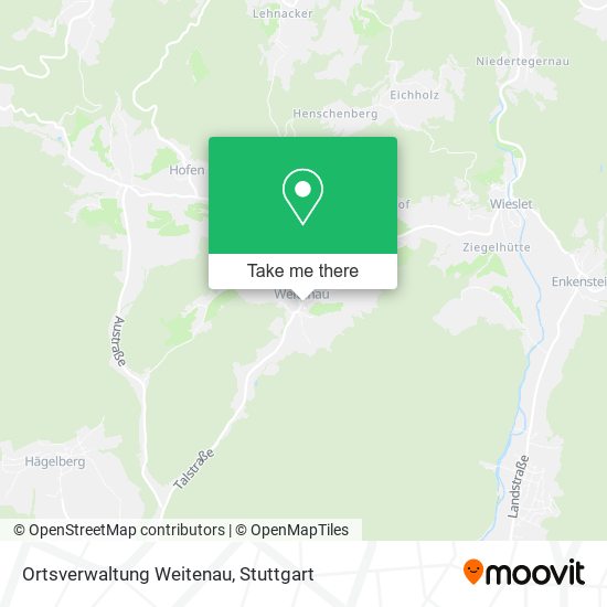 Ortsverwaltung Weitenau map