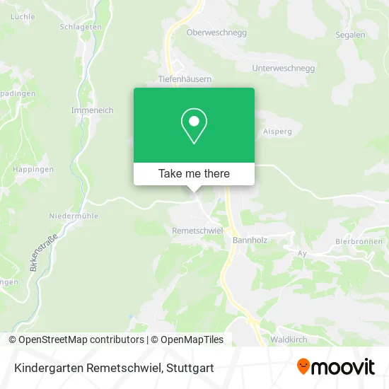 Карта Kindergarten Remetschwiel