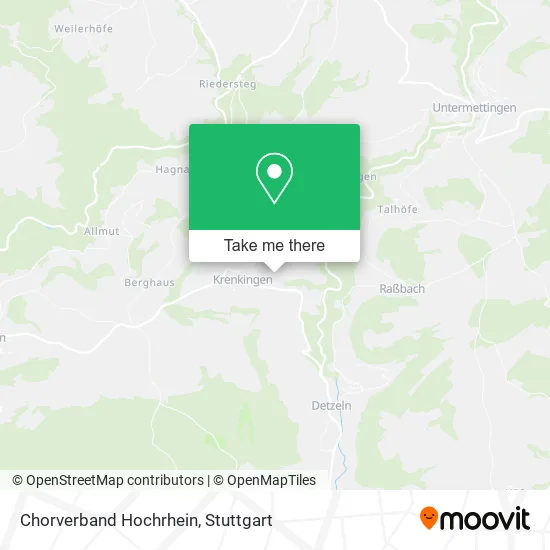 Карта Chorverband Hochrhein