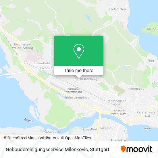 Gebäudereinigungsservice Milenkovic map