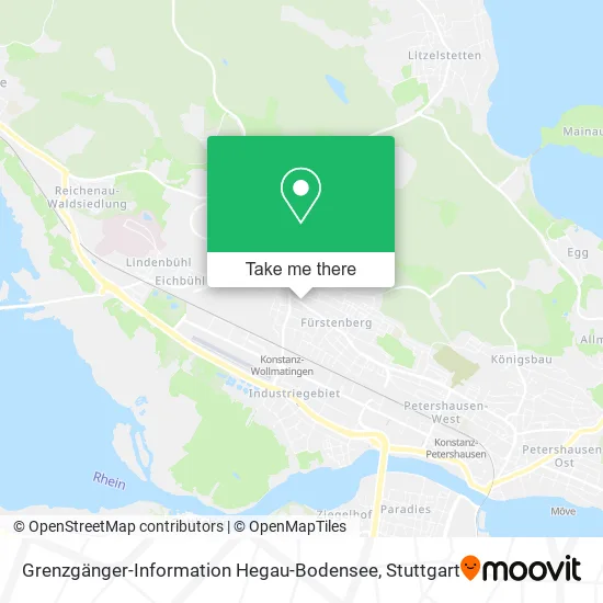 Карта Grenzgänger-Information Hegau-Bodensee