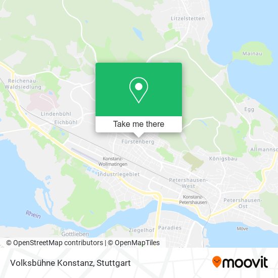 Volksbühne Konstanz map