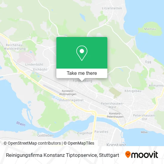 Карта Reinigungsfirma Konstanz Tiptopservice