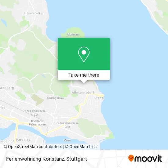 Карта Ferienwohnung Konstanz