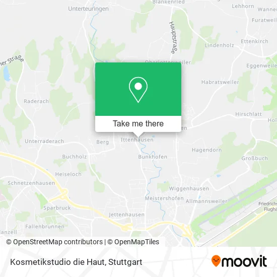 Карта Kosmetikstudio die Haut
