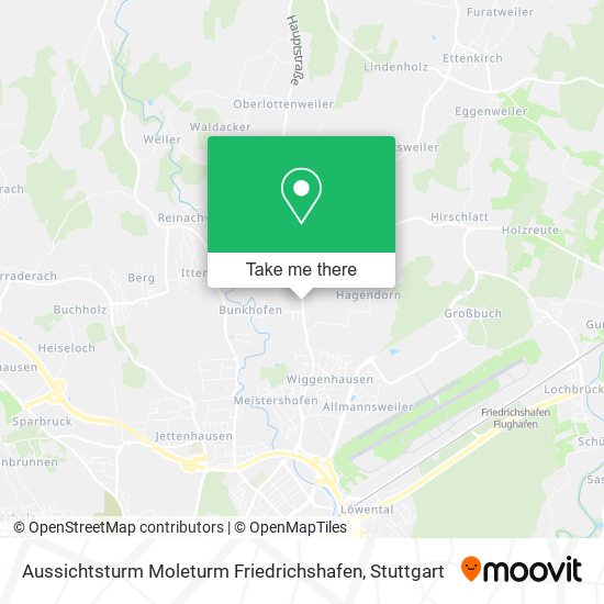 Карта Aussichtsturm Moleturm Friedrichshafen
