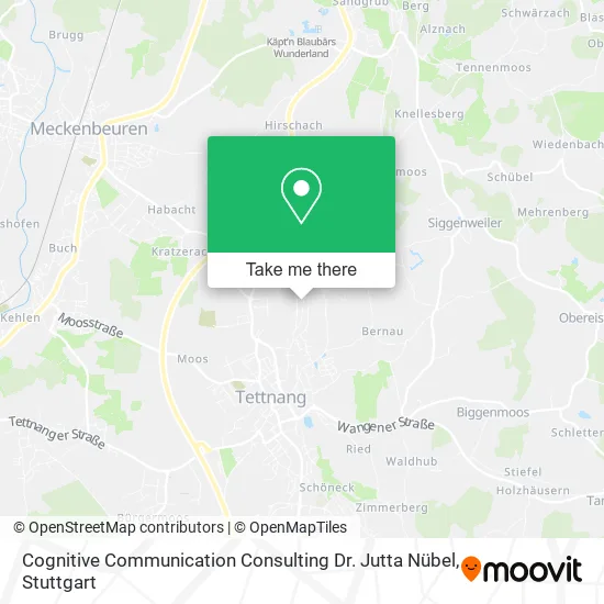 Карта Cognitive Communication Consulting Dr. Jutta Nübel