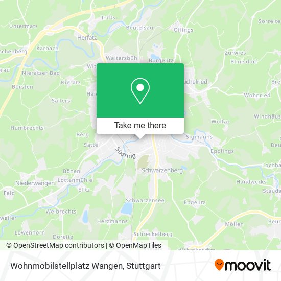 Карта Wohnmobilstellplatz Wangen