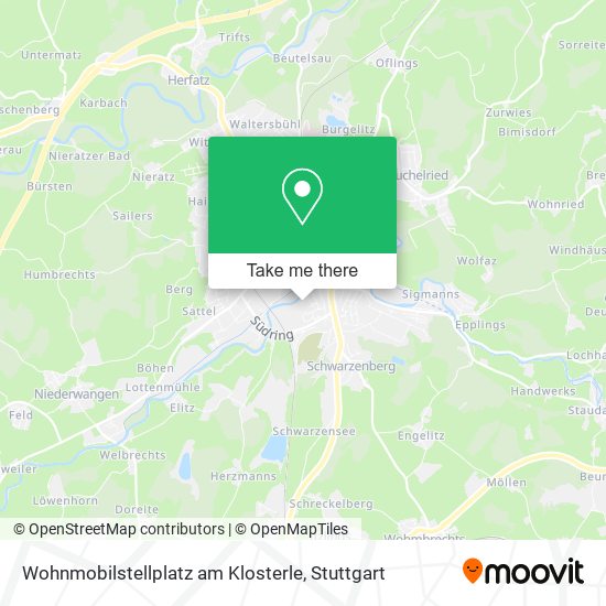 Карта Wohnmobilstellplatz am Klosterle
