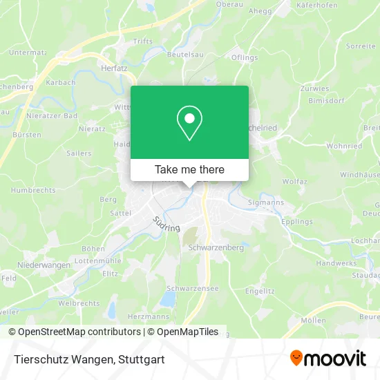 Карта Tierschutz Wangen