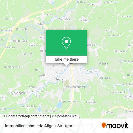 Карта Immobilienschmiede Allgäu