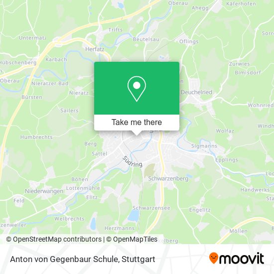 Anton von Gegenbaur Schule map