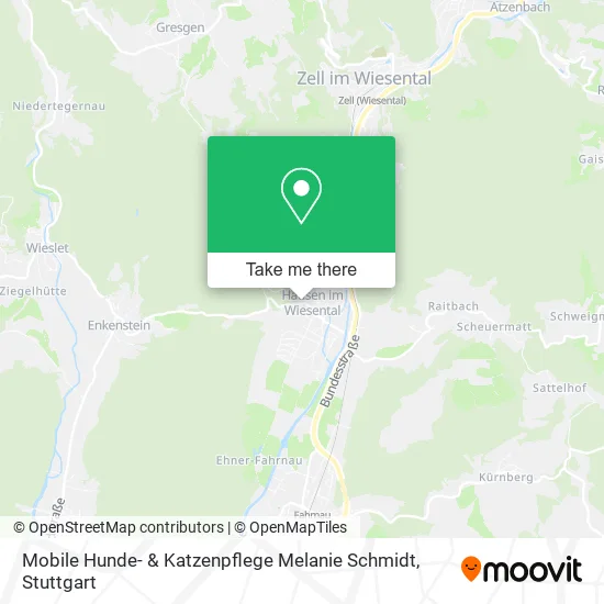 Карта Mobile Hunde- & Katzenpflege Melanie Schmidt