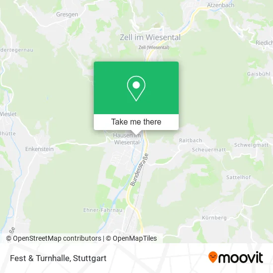Карта Fest & Turnhalle
