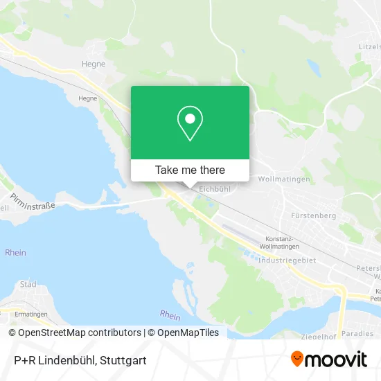 Карта P+R Lindenbühl