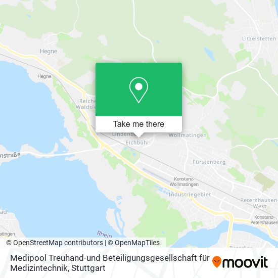 Карта Medipool Treuhand-und Beteiligungsgesellschaft für Medizintechnik