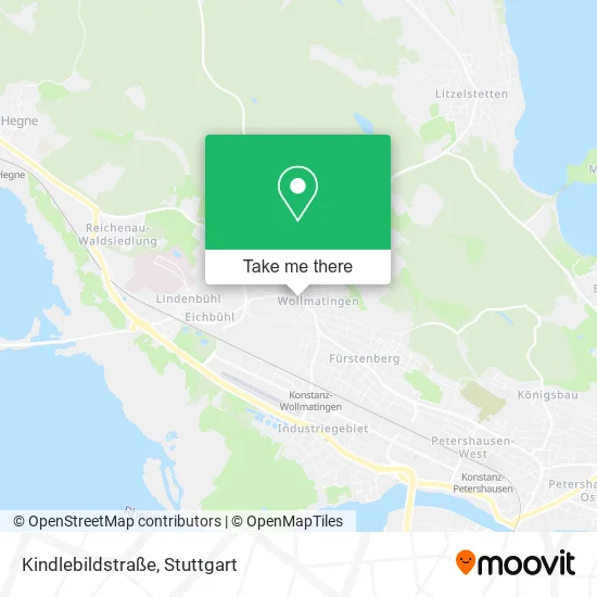 Карта Kindlebildstraße
