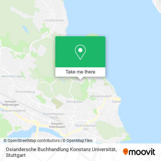 Osiandersche Buchhandlung Konstanz Universität map