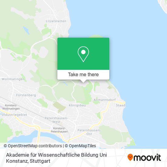 Akademie für Wissenschaftliche Bildung Uni Konstanz map