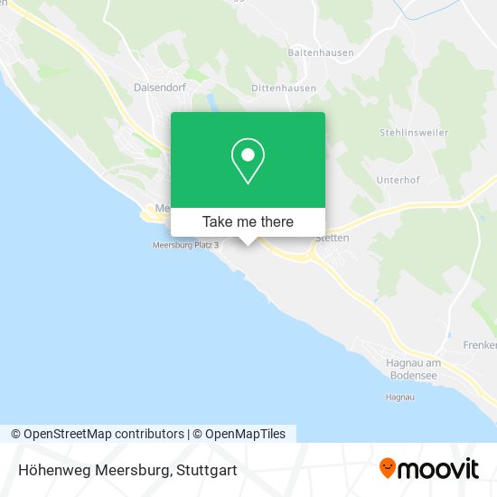 Höhenweg Meersburg map