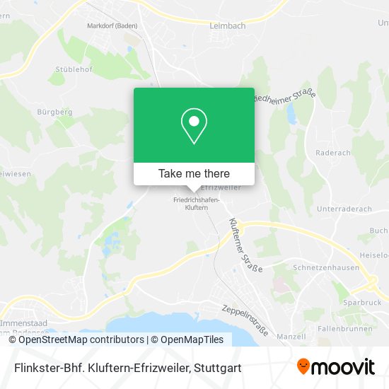 Карта Flinkster-Bhf. Kluftern-Efrizweiler