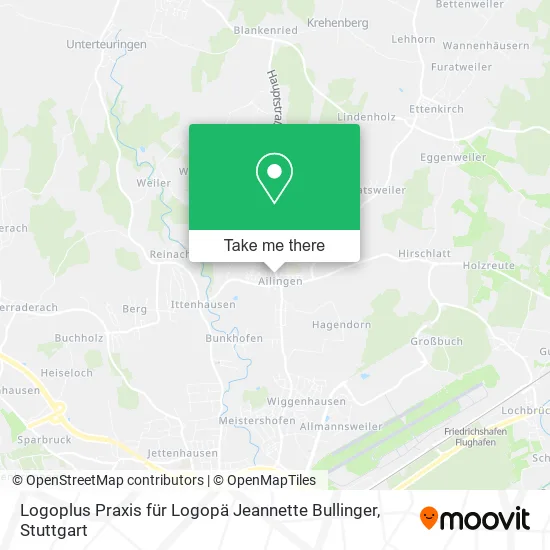 Карта Logoplus Praxis für Logopä Jeannette Bullinger