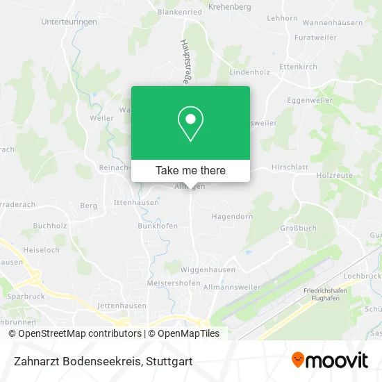 Карта Zahnarzt Bodenseekreis