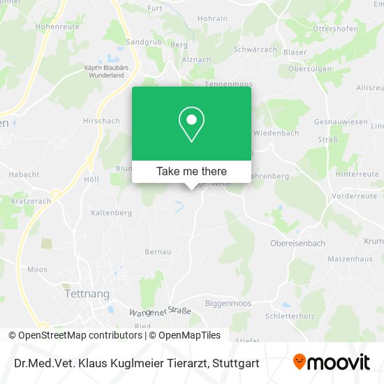 Dr.Med.Vet. Klaus Kuglmeier Tierarzt map